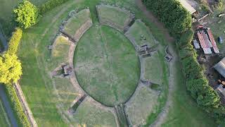 Caerleon Amphitheatre  Barracks  4K Drone Footage [upl. by Carbrey399]