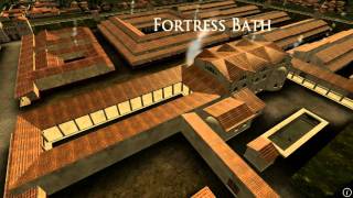 Animation of ancient Roman Fort in Caerleon Wales [upl. by Kettie]