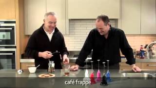 How to make a frappé coffee using an aerolatte milk frother [upl. by Nhojleahcim]