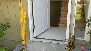 Jeld Wen Front Door Installation  Really crappy products and craftsmanship PART 1 [upl. by Atsirt510]