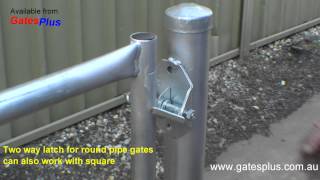 Gate Latch 2 way for round pipe and square [upl. by Ahc]