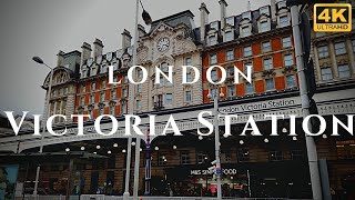 London Victoria Station Walk Through England 4K [upl. by Nazario]