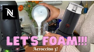 How To Foam Milk With Aeroccino 3 Make Coffee With Foam Tips amp Tricks  Easy Foamed Latte Recipe [upl. by Oiluig]