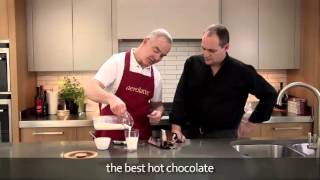 How to make a hot chocolate using an aerolatte milk frother [upl. by Zetneuq]