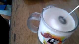 Aerolatte Review Frothing Cold Milk In Under 1 Minute [upl. by Ellmyer]